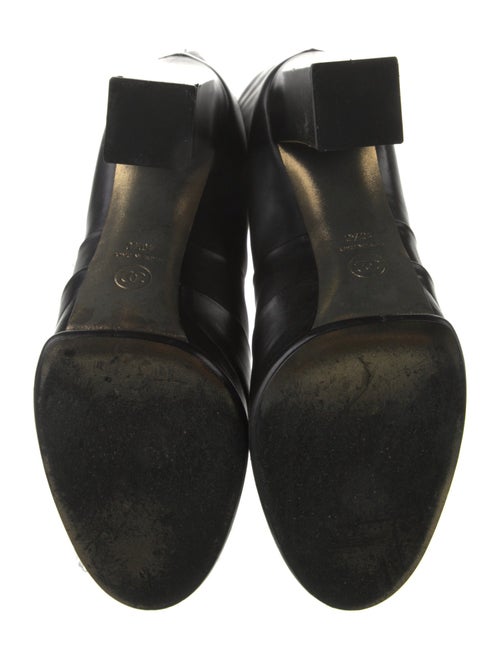 Chanel Interlocking CC Logo Leather Boots