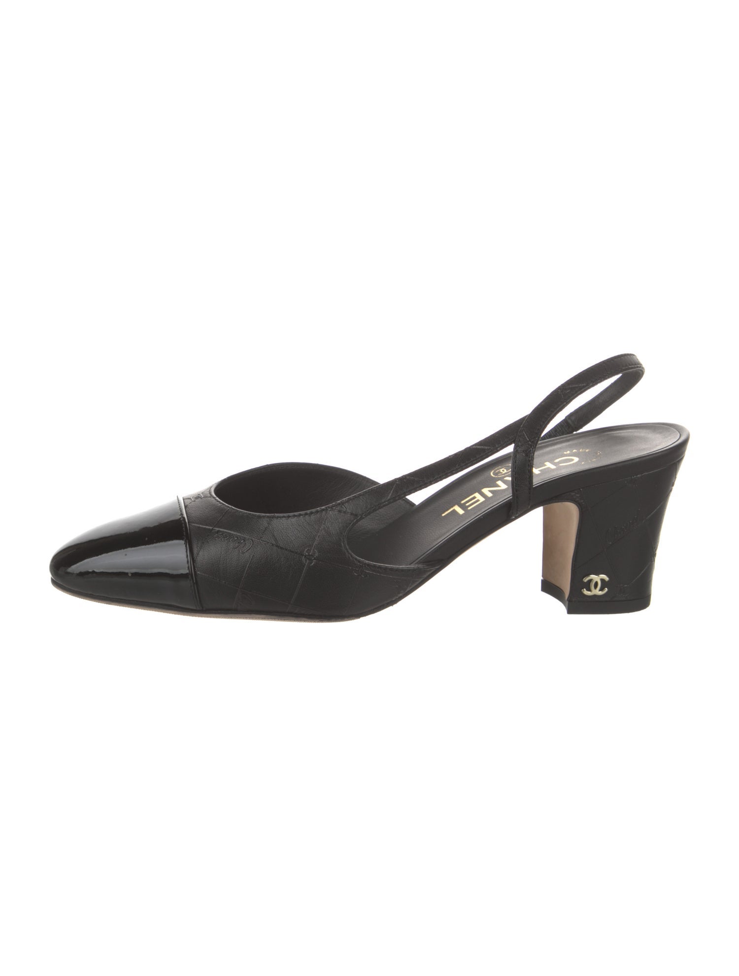 Chanel 2024 Interlocking CC Logo Slingback Pumps