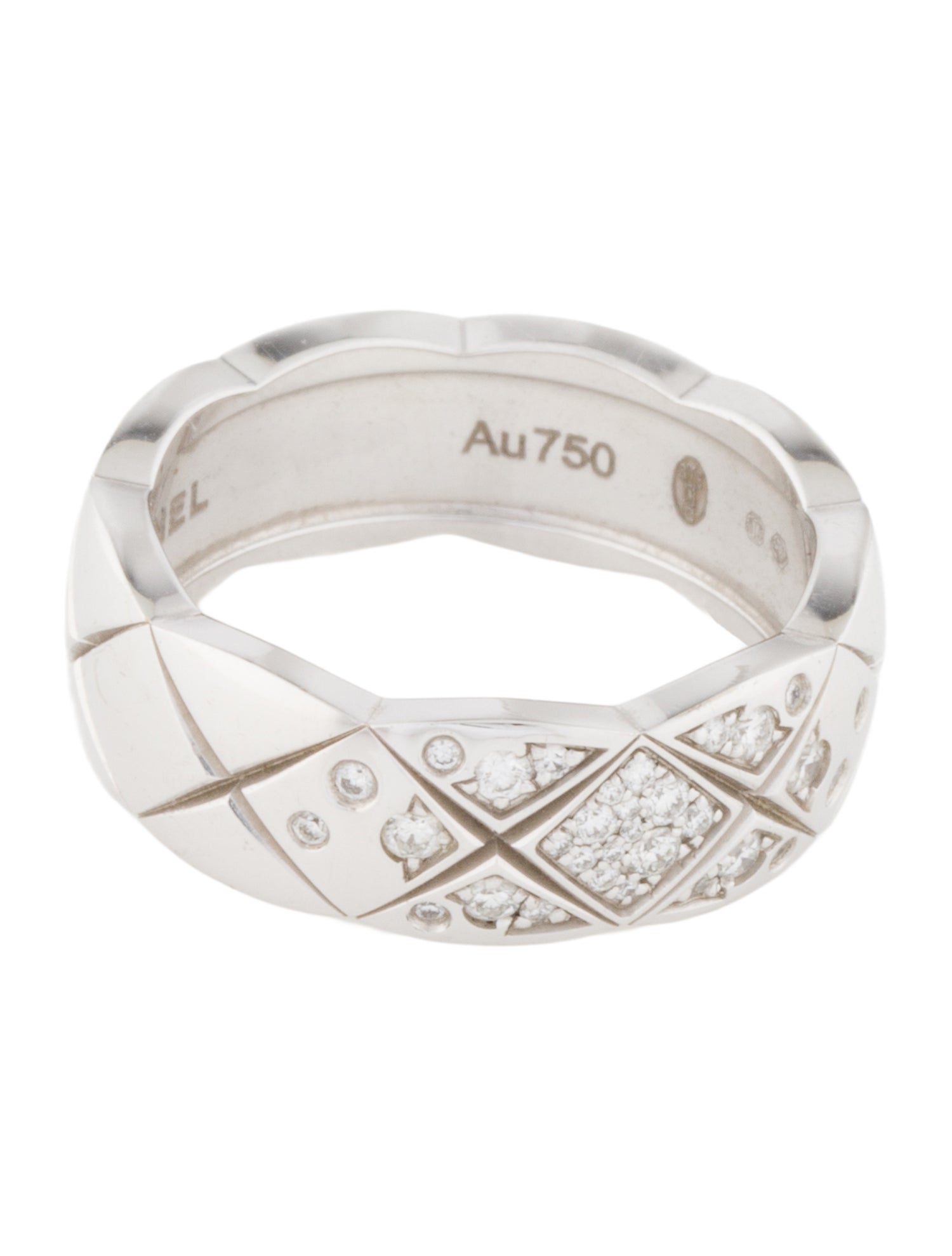 Chanel 18k Diamond Coco Crush Band