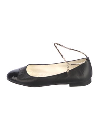 Chanel 2023 Interlocking CC Logo Ballet Flats