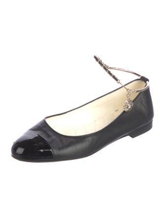 Chanel 2023 Interlocking CC Logo Ballet Flats