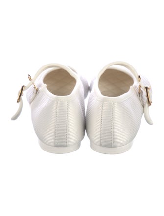 Chanel Interlocking CC Logo Embroidered Accent Mary Jane Flats