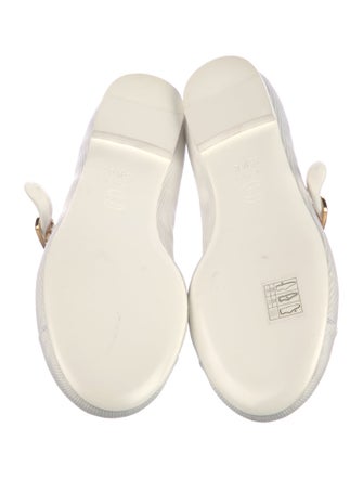 Chanel Interlocking CC Logo Embroidered Accent Mary Jane Flats