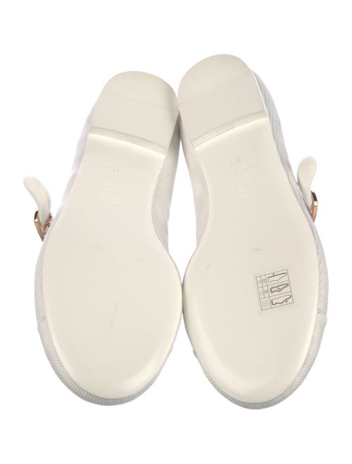 Chanel Interlocking CC Logo Embroidered Accent Mary Jane Flats