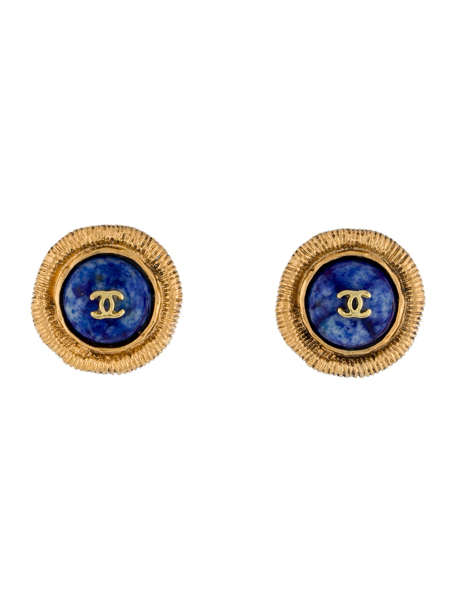 Chanel Vintage CC Clip-On Earrings