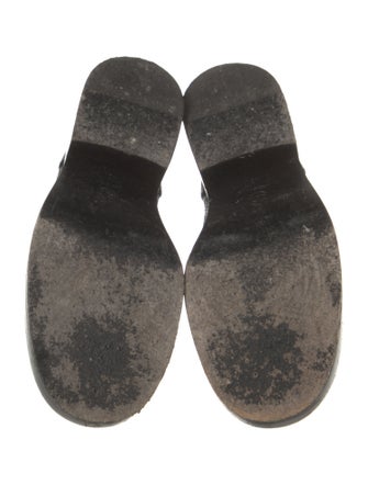 Chanel Interlocking CC Logo Grosgrain Trim Combat Boots