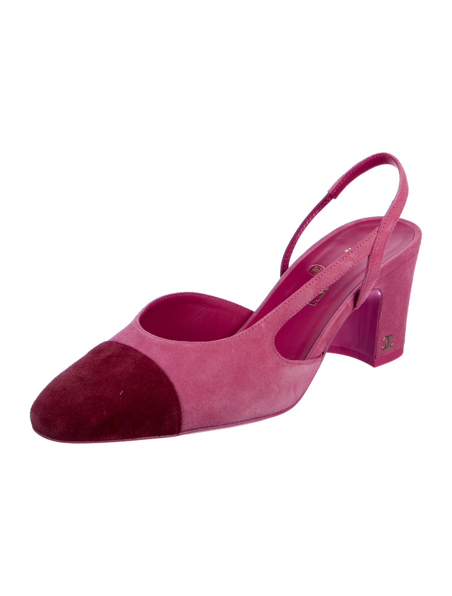 Chanel 2023 Interlocking CC Logo Slingback Pumps