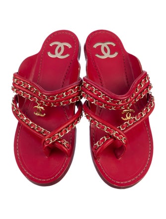 Chanel 2019 Interlocking CC Logo Slides