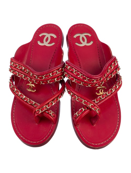 Chanel 2019 Interlocking CC Logo Slides