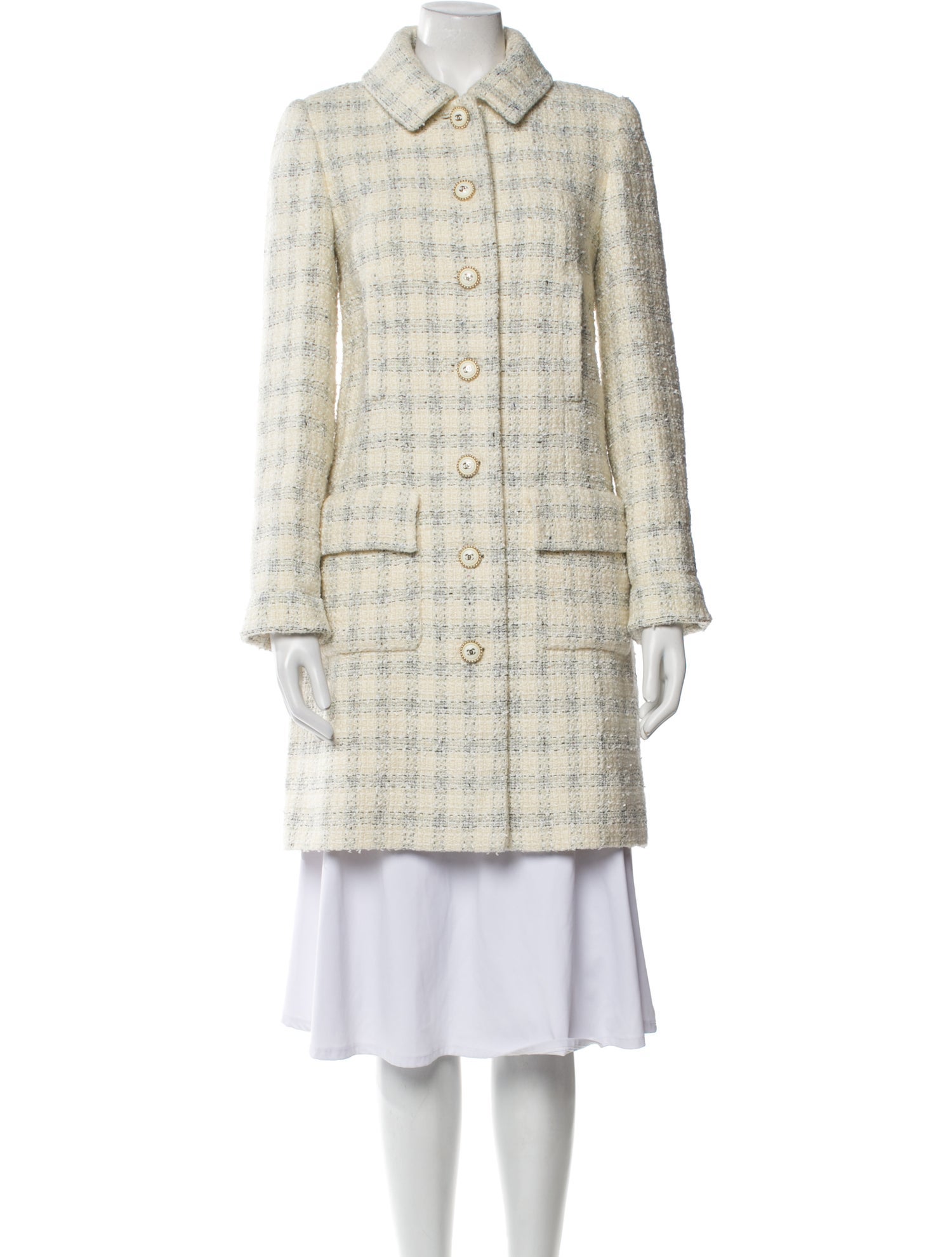 Chanel 2019 Tweed Pattern Coat