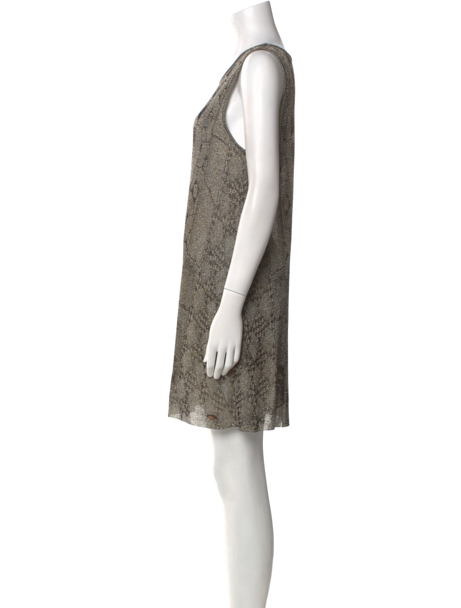 Chanel Scoop Neck Mini Dress