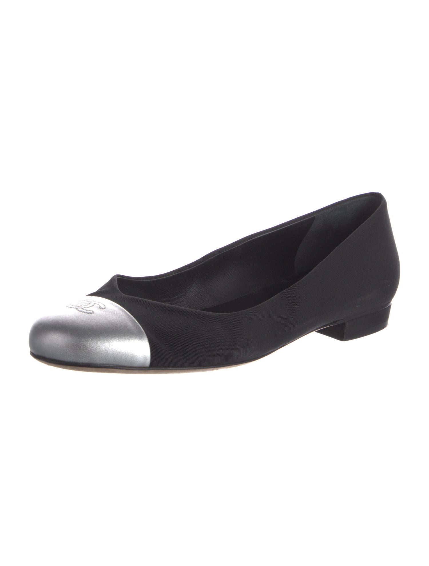 Chanel 2013 Interlocking CC Logo Ballet Flats