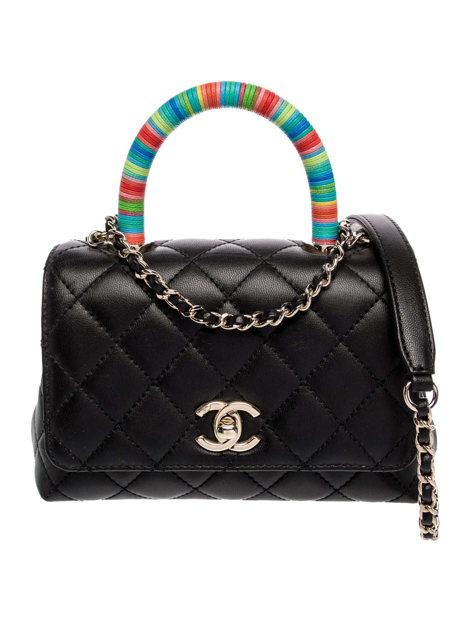Chanel Extra Mini Rainbow Coco Handle Bag