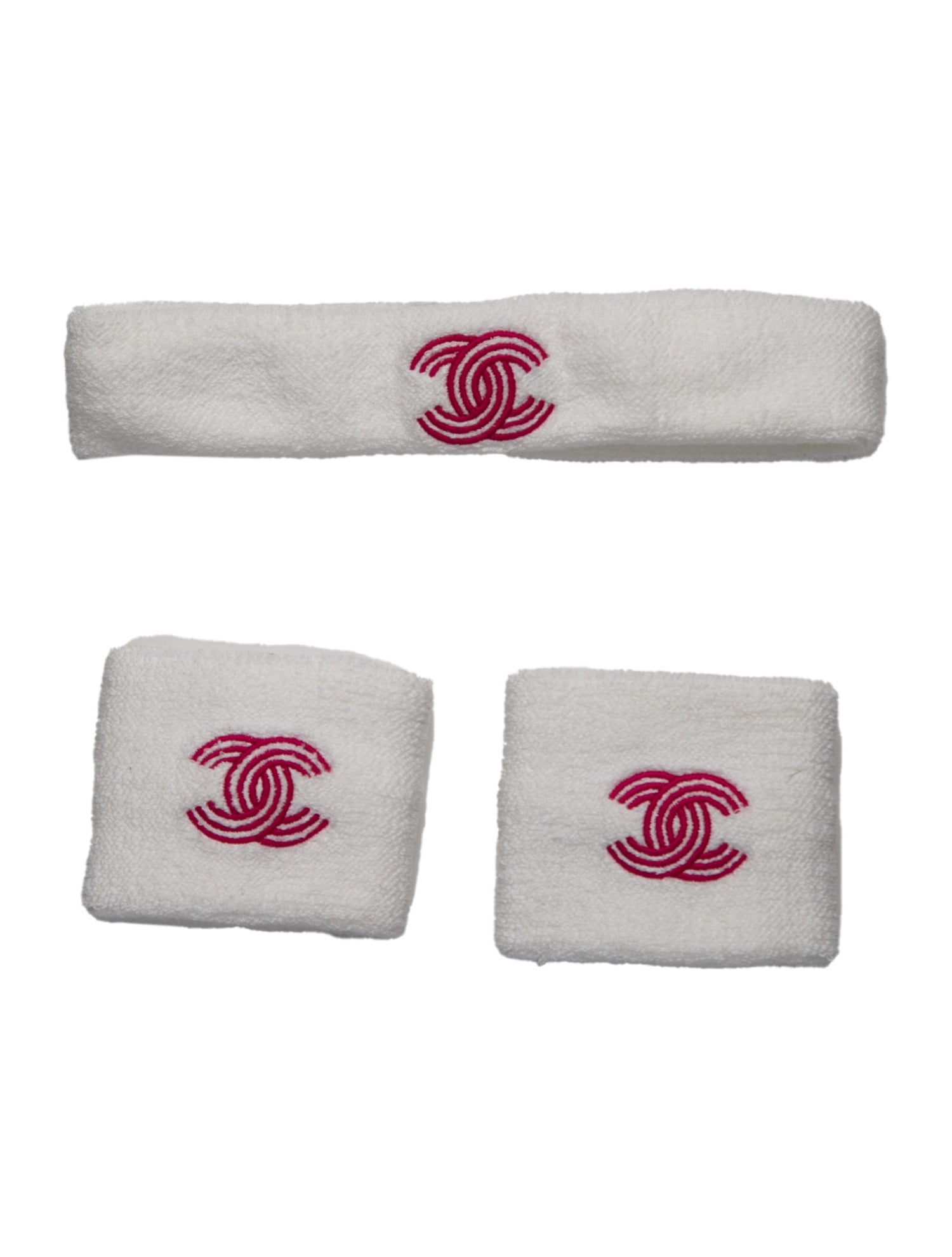 Chanel 3-Piece 2024 Cruise Sport Headband & Cuffs Set