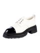 Chanel Interlocking CC Logo Leather Oxfords