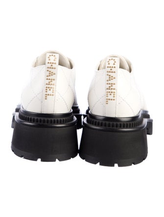 Chanel Interlocking CC Logo Leather Oxfords