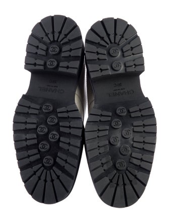 Chanel Interlocking CC Logo Leather Oxfords