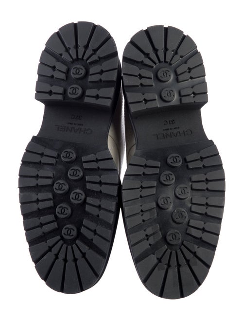 Chanel Interlocking CC Logo Leather Oxfords