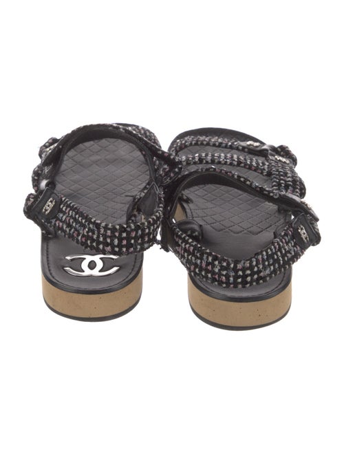 Chanel 2023 Interlocking CC Logo Slingback Sandals