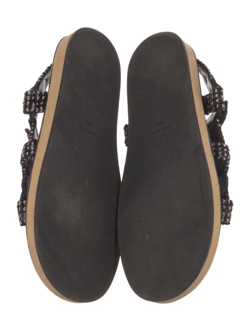 Chanel 2023 Interlocking CC Logo Slingback Sandals