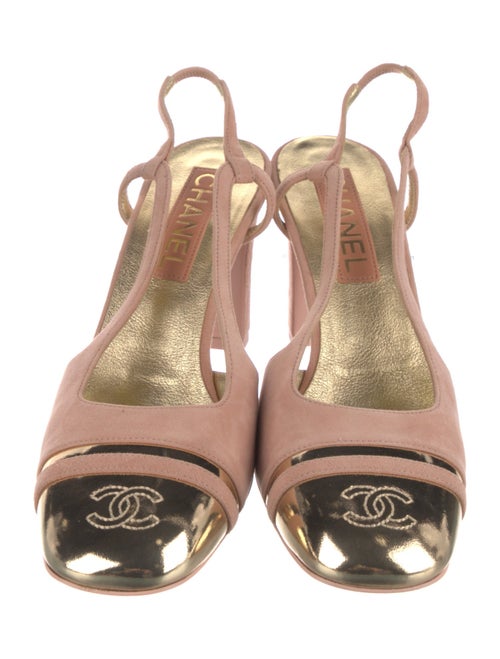 Chanel 2024 Interlocking CC Logo Slingback Pumps