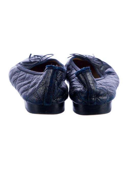 Chanel Interlocking CC Logo Bow Accents Ballet Flats