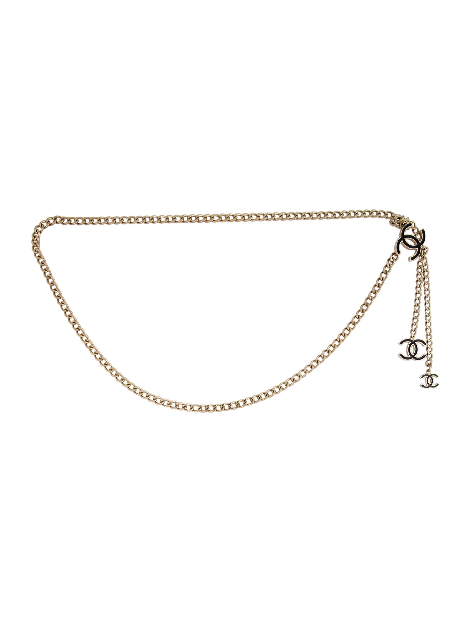 Chanel Vintage Interlocking CC Logo Chain-Link Belt