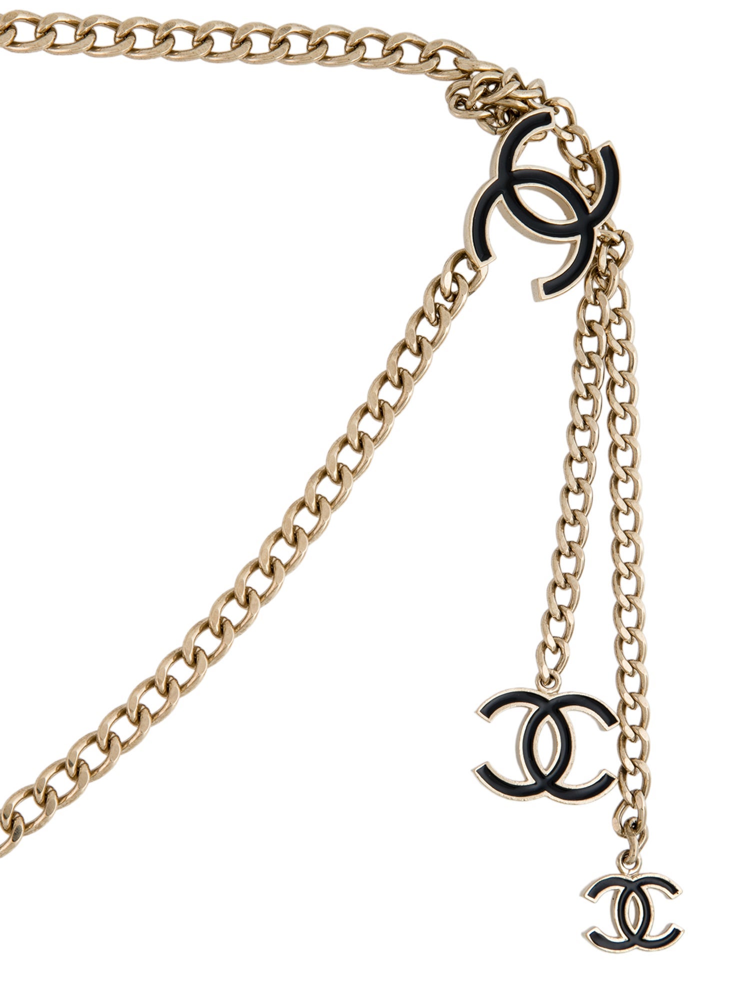 Chanel Vintage Interlocking CC Logo Chain-Link Belt