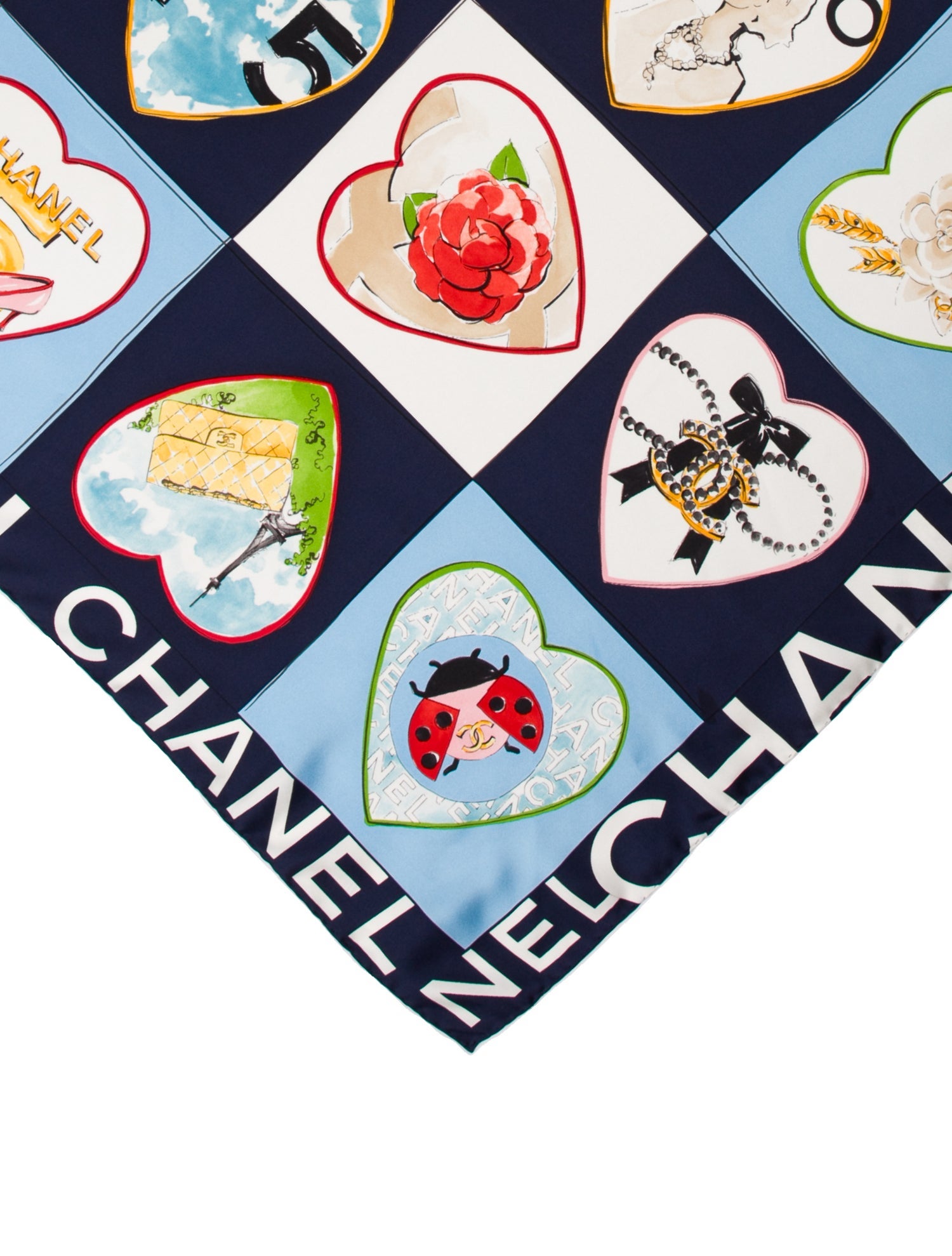 Chanel Silk Vintage Scarf