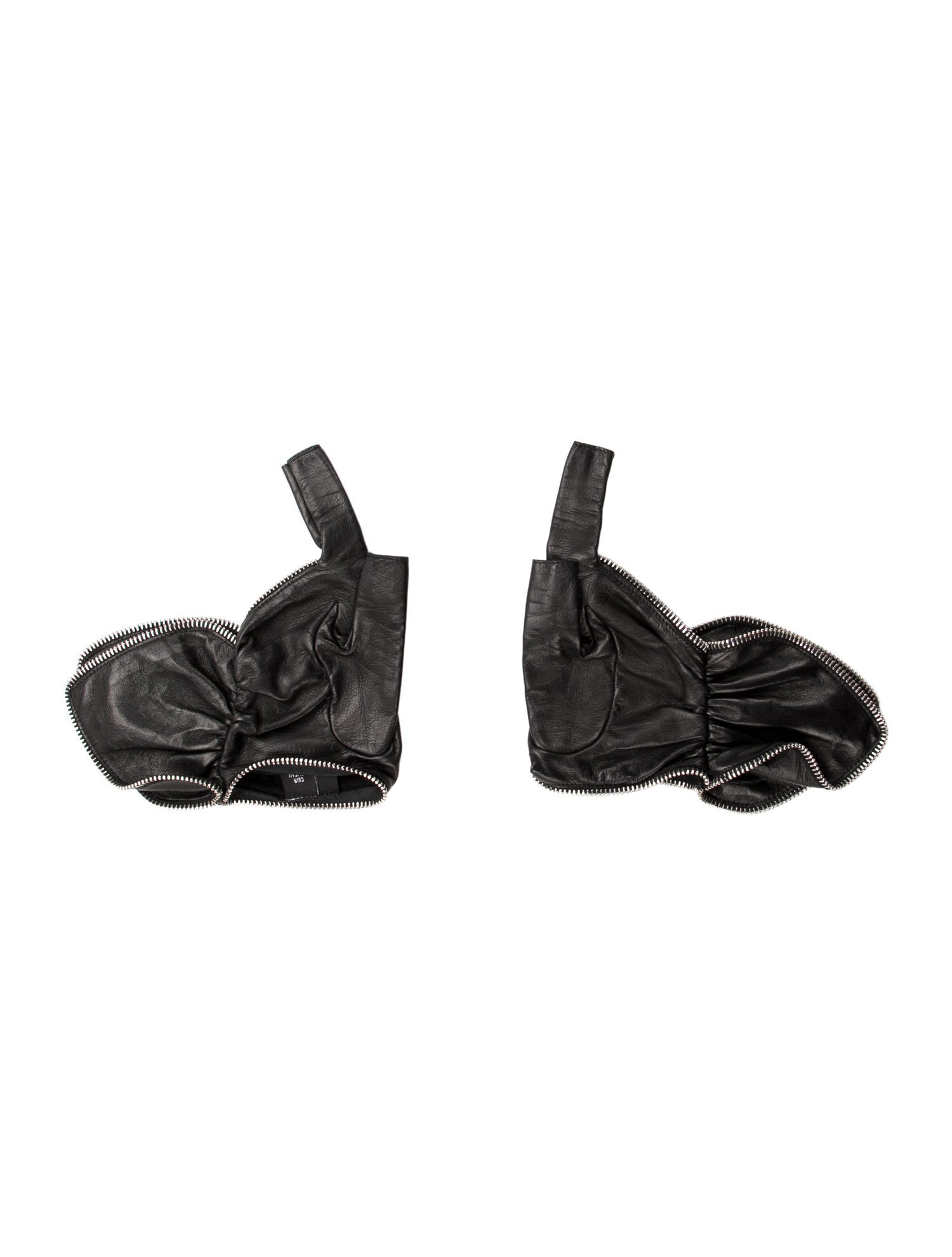 Chanel Lambskin CC Fingerless Gloves