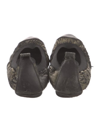 Chanel 2011 Interlocking CC Logo Ballet Flats