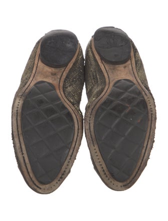 Chanel 2011 Interlocking CC Logo Ballet Flats