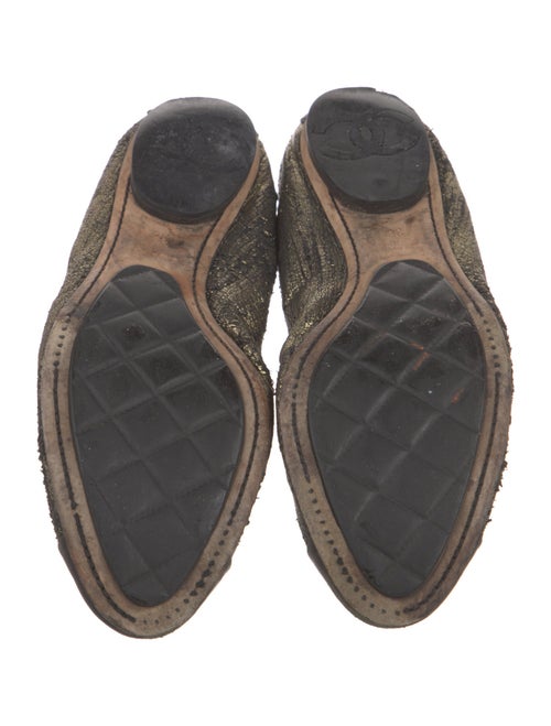 Chanel 2011 Interlocking CC Logo Ballet Flats