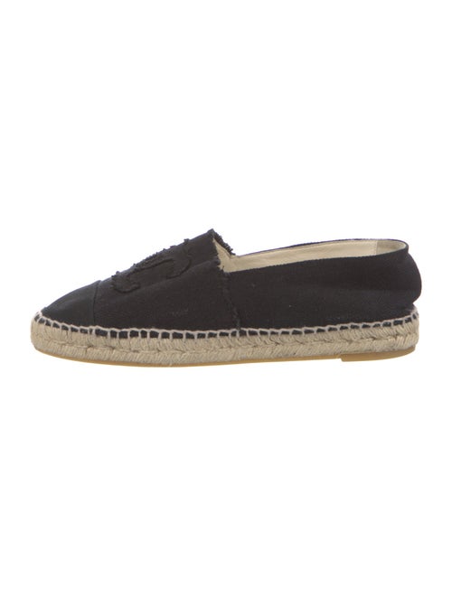 Chanel Interlocking CC Logo Canvas Espadrilles