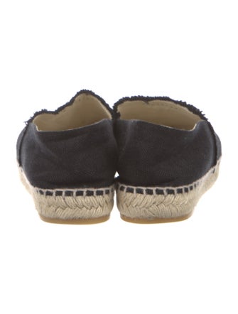 Chanel Interlocking CC Logo Canvas Espadrilles