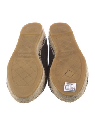 Chanel Interlocking CC Logo Canvas Espadrilles