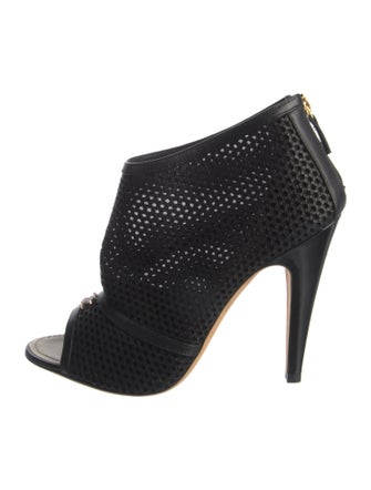 Chanel Interlocking CC Logo Mesh Sandals