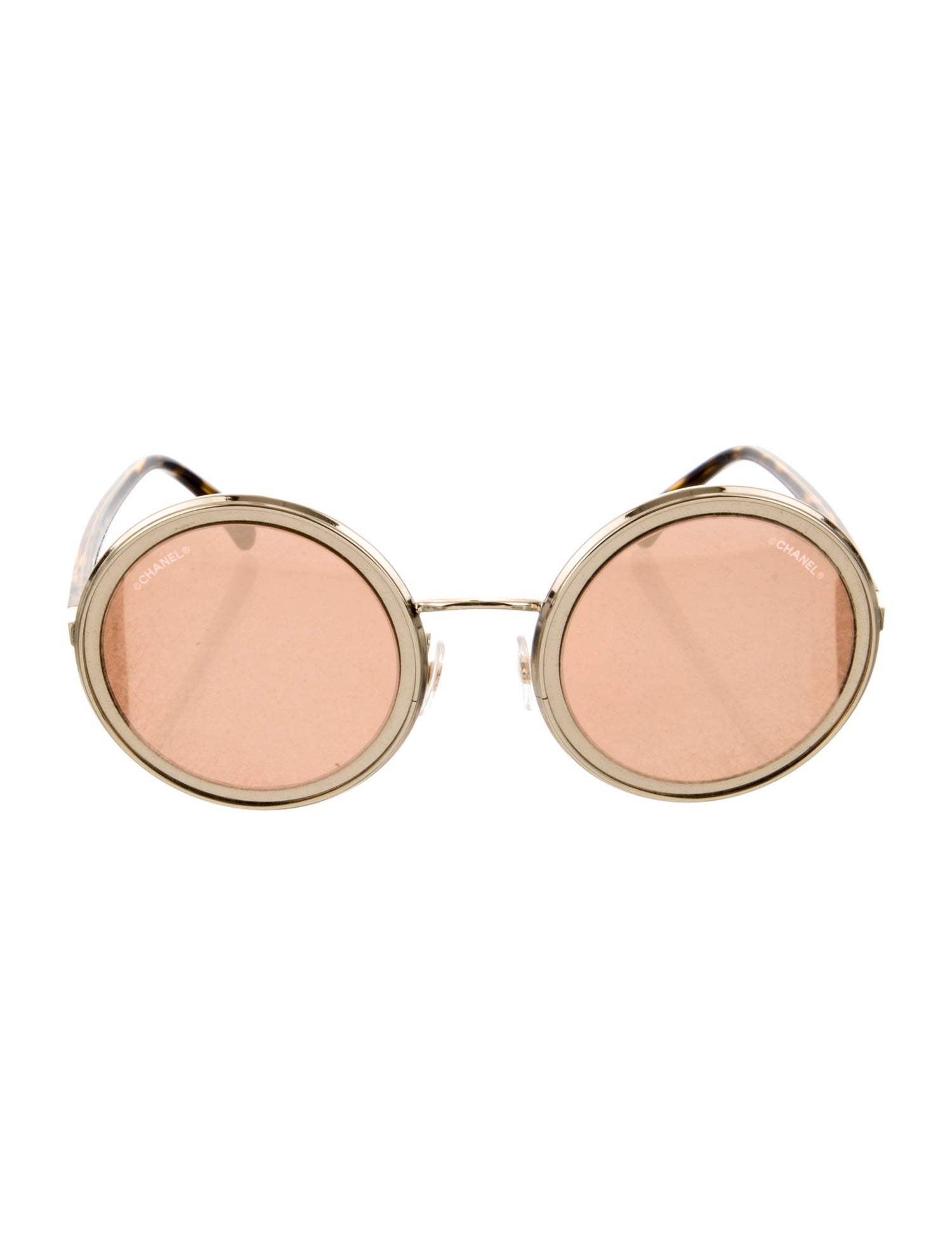 Chanel Interlocking CC Logo Round Sunglasses