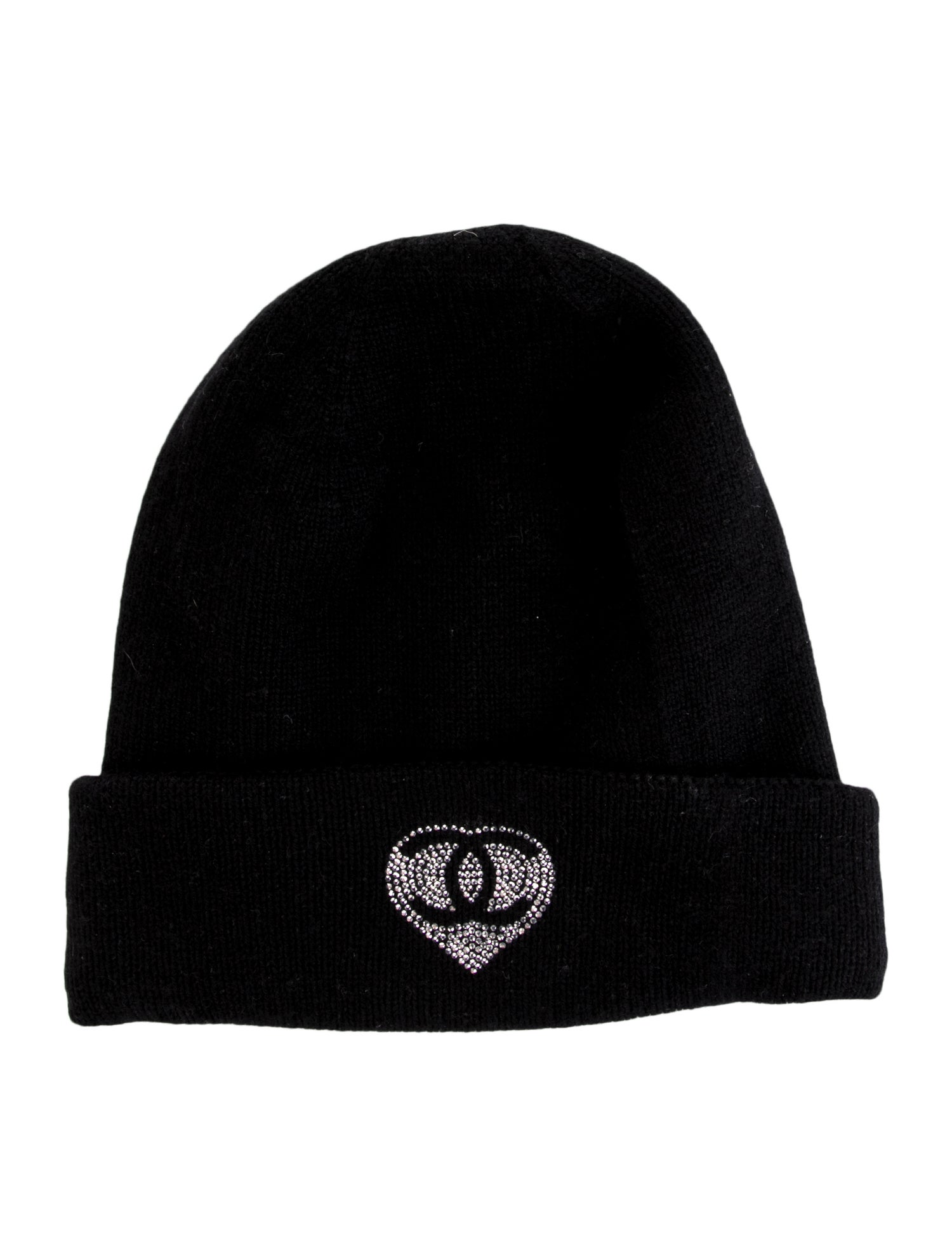 Chanel CC Cashmere Beanie - Black Hats, Accessories