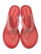 Chanel Interlocking CC Logo Rubber Flip Flops
