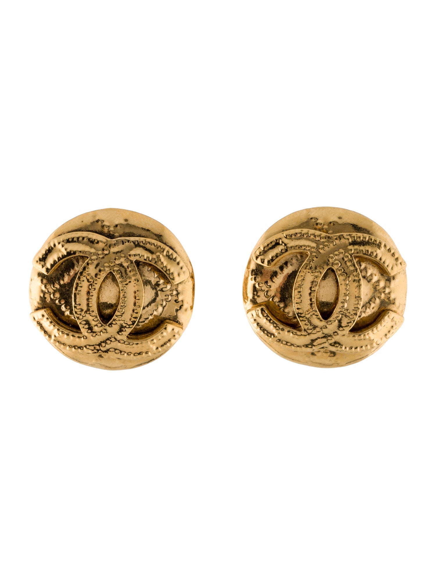 Chanel Vintage CC Clip-On Earrings