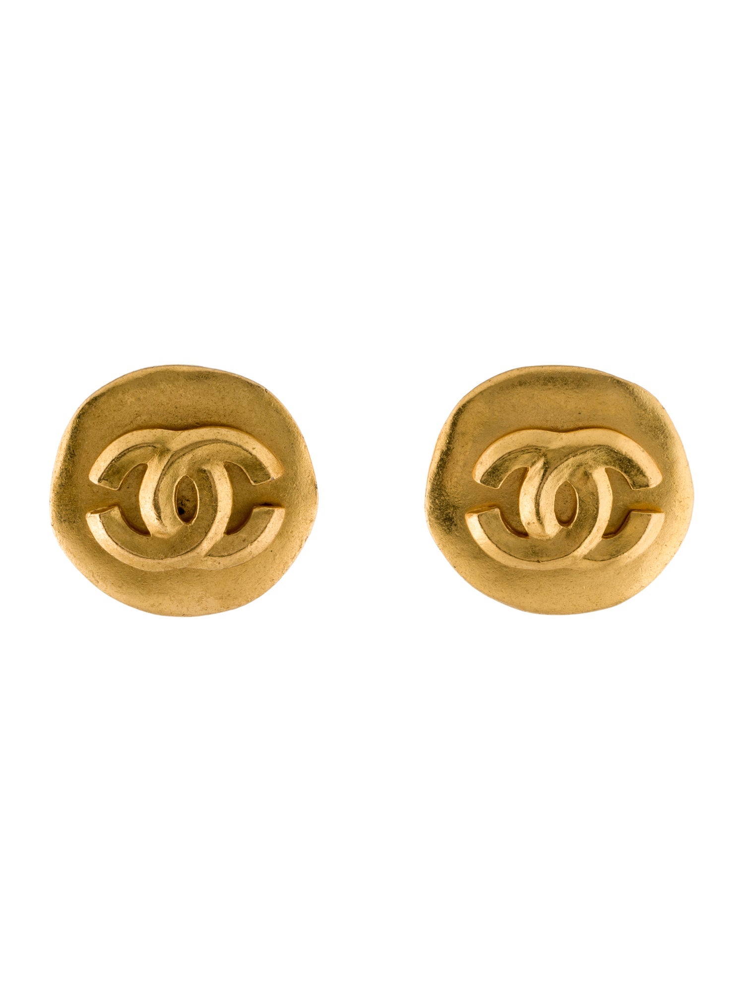 Chanel Vintage CC Clip-On Earrings