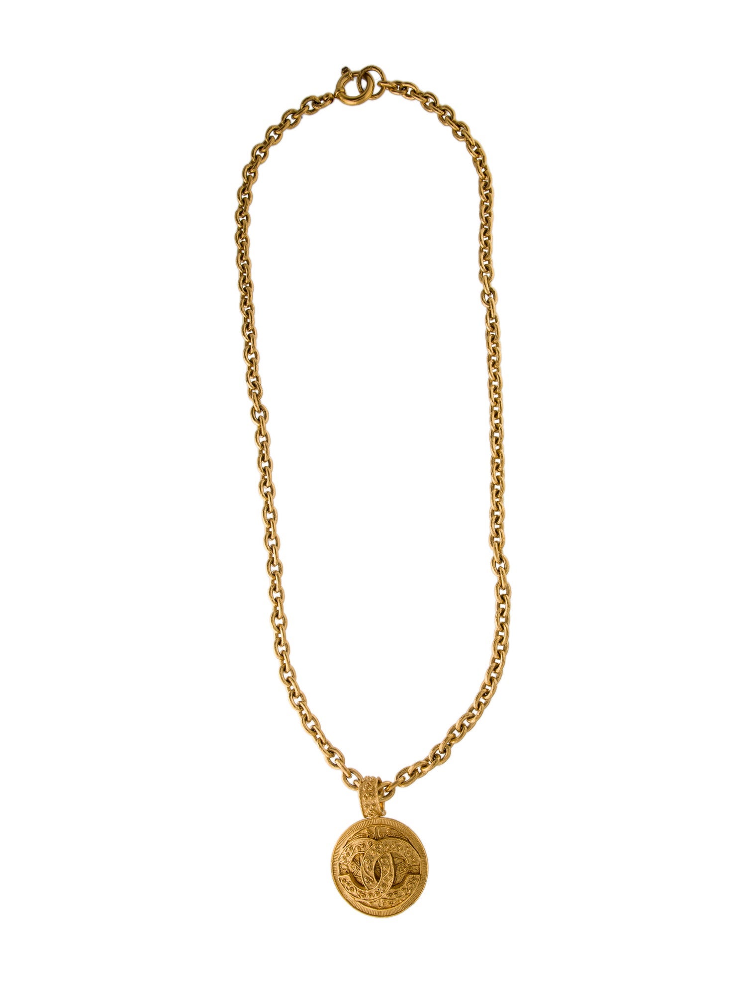 Chanel Vintage CC Pendant Necklace