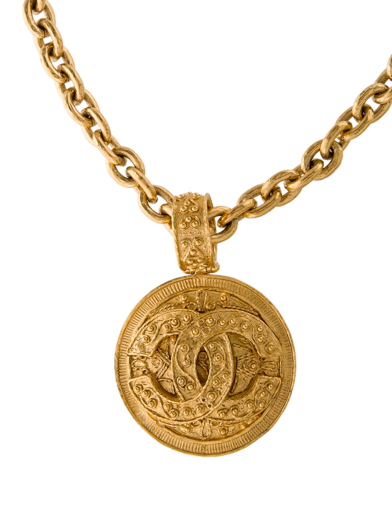 Chanel Vintage CC Pendant Necklace
