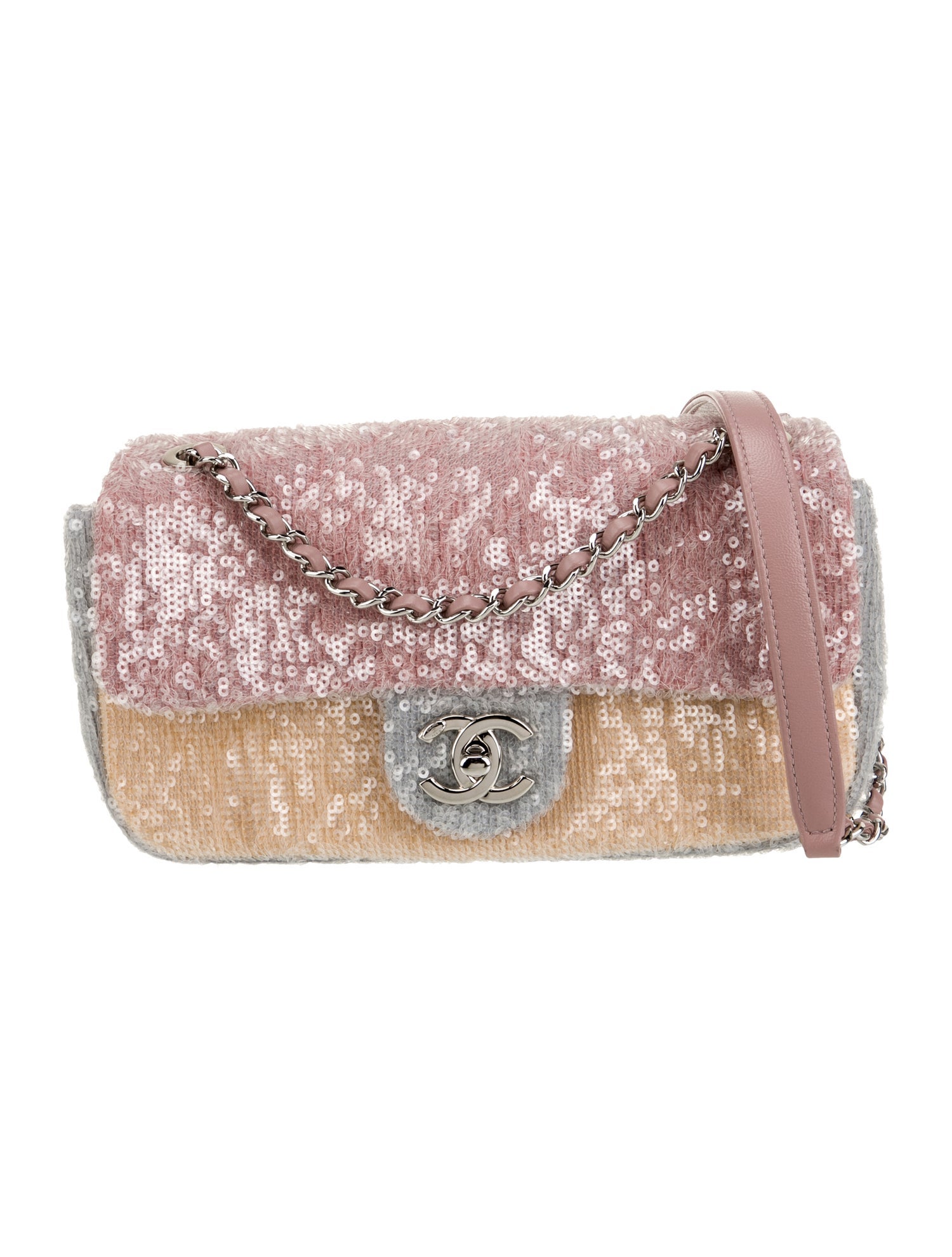 Chanel Small Sequin Waterfall Flap Bag
