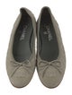 Chanel Interlocking CC Logo Suede Ballet Flats