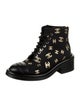 Chanel 2022 Interlocking CC Logo Combat Boots