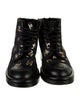 Chanel 2022 Interlocking CC Logo Combat Boots