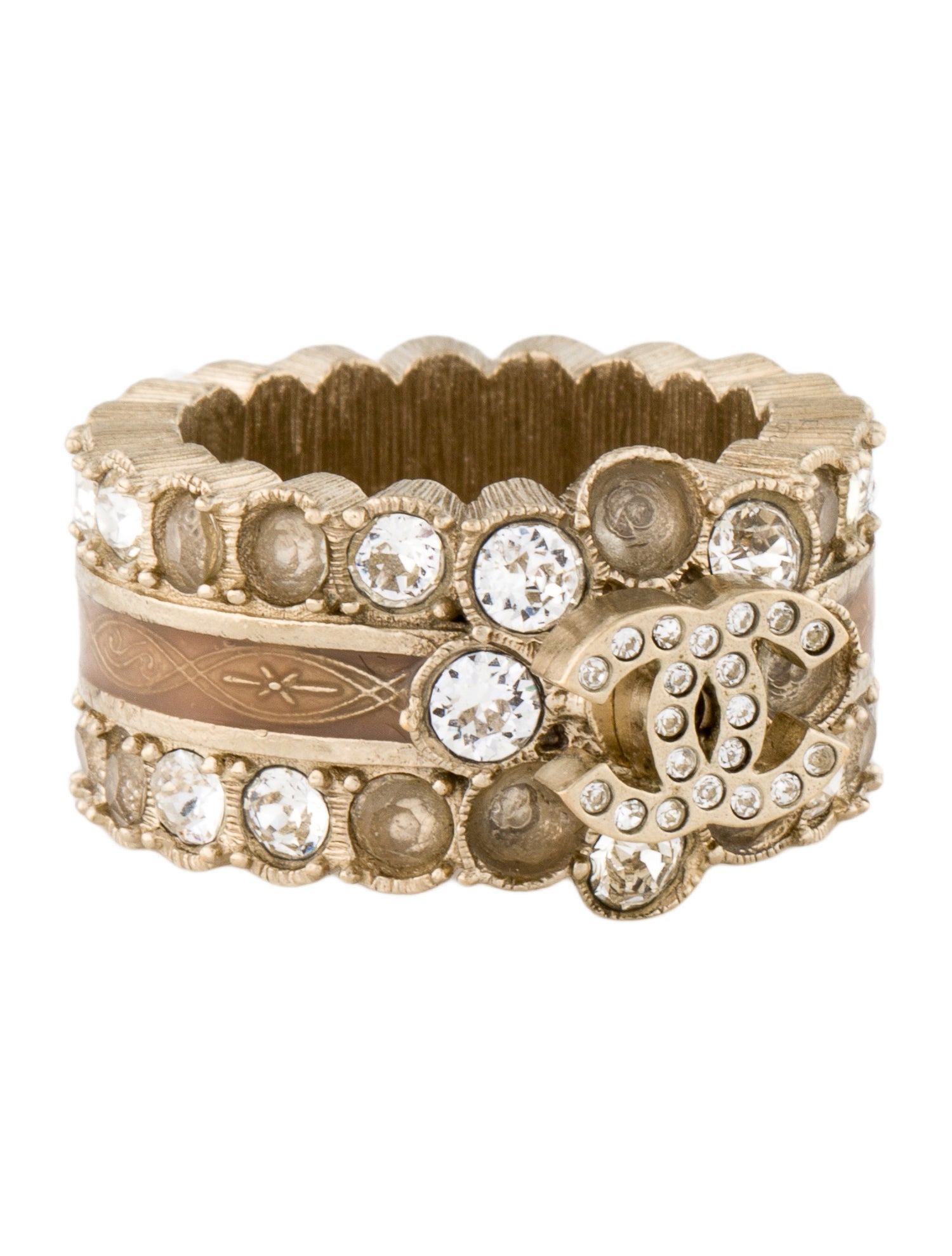 Chanel Strass & Enamel CC Band