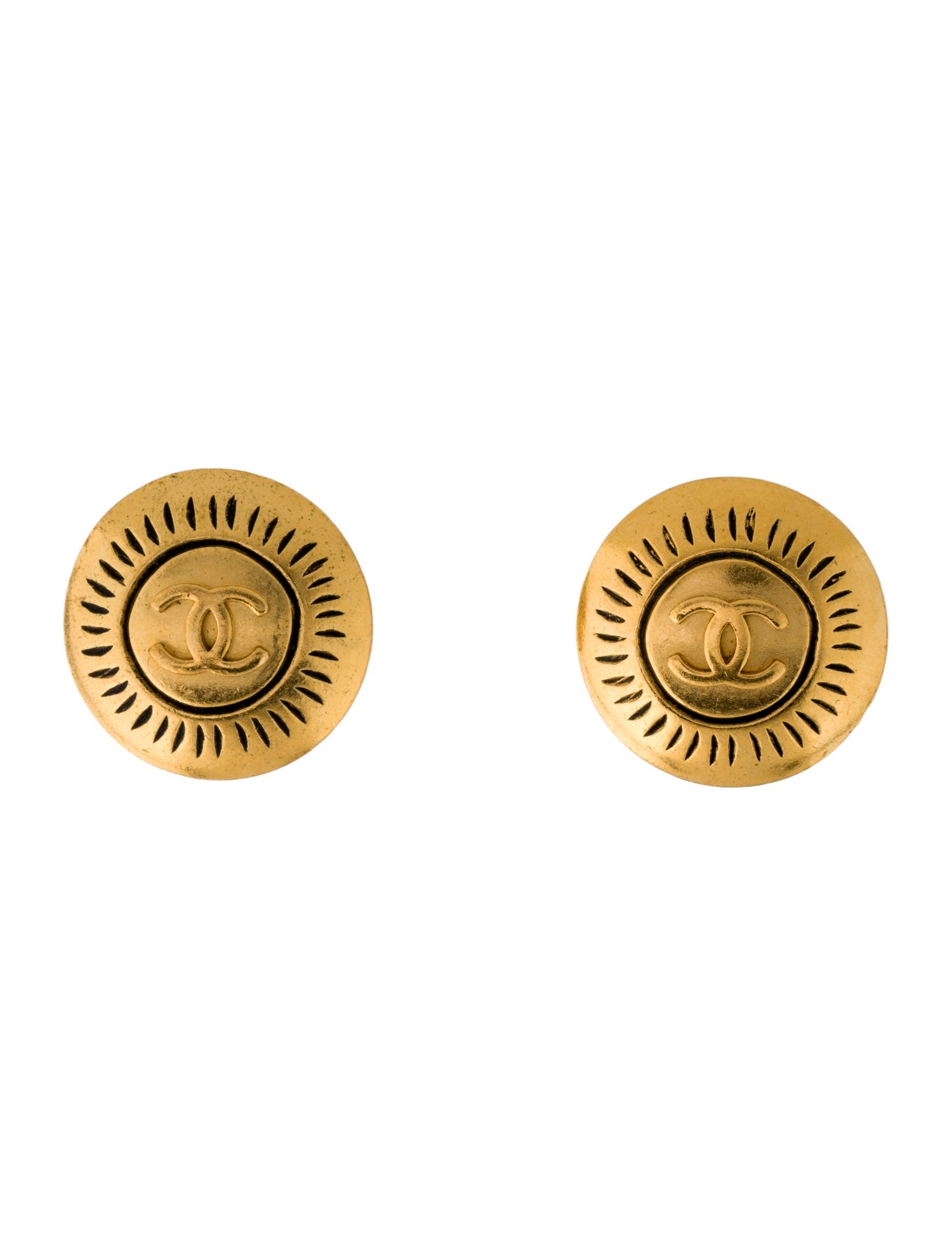 Chanel Vintage CC Clip-On Earrings